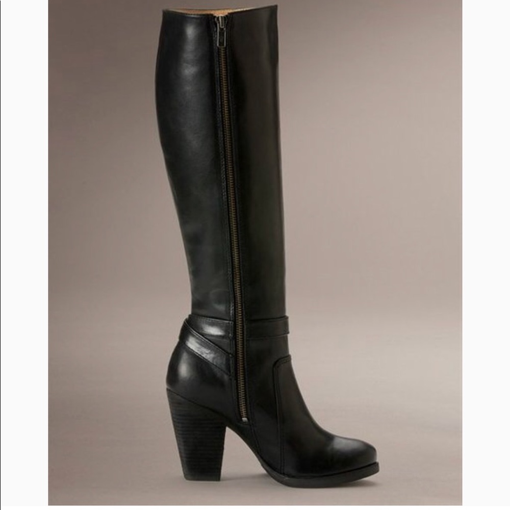 Frye Patty Riding Tall Black Leather Boot Size 5.5 - Picture 2 of 7